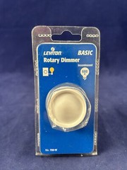 Leviton Push On/Off Basic Incandescent Rotary Light Dimmer￼ White #700-W New