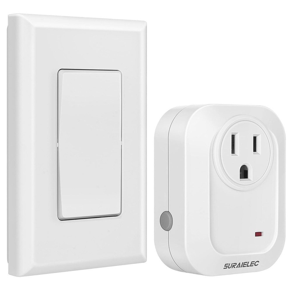 Wireless Wall Switch Remote Control Outlet No Wiring Needed 100ft Rf Range Prepr