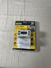 STANLEY TimerMax Digislim Outlet 2pk Plug Daily Digital Display Bar Timer SEALED