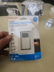 GE SunSmart Digital In-Wall Timer – Daily ON/OFF Times, Programmable Settings…