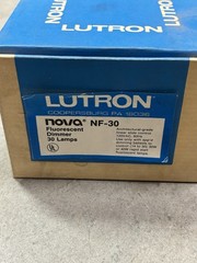 Lutron Nova NF-30 Fluorescent Dimmer, 30 Lamp, White Linear Slide Controlled 120