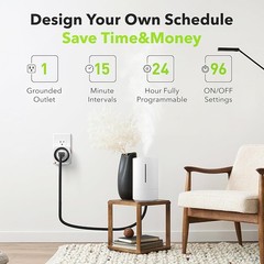 Versatile Heavy-Duty Outlet Timer – Perfect for Aquariums and Indoor Lighting
