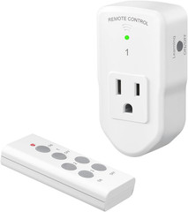 Wireless Remote Control Outlet Electrical Switch for Lights, Fans