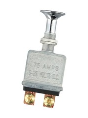 switch 75A Push/Pull Switch 6-28V 2 Position On-Off with Chrome Knob