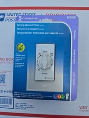 Intermatic SW30MWK 125V White Single Pole Spring Wound In-Wall Timer Switch