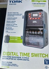 TORK EWZ103 7-Day SunSet Astronomic Digital Timer, 1 Channel DPST NEW