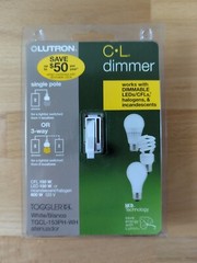 Lutron TGCL153PHWH Single Pole Dimmer