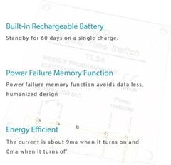 12V Timer Switch – Programmable, Dc/Ac/Solar Battery Powered 12 Volt Timer Relay