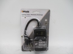 Woods 50013 Outdoor Lighting Timer Lighting Sensor with Digital Display