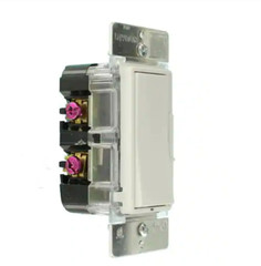 Leviton Decora DSL06-1TW Rocker Dimmer with Slide Bar White/Light Almond