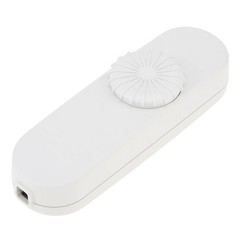 LED Dimmer Switch 220V Full Range Rotary Dimmer Switch Inline Lamp Switch for