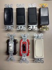 Mixed Lot of Rocker Light Switch out of pack + 3 or 4 Way Toggle +