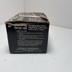 Vintage Intermatic Time-All XV 24-Hour Multiple Program Lamp Timer EB11 15Amp