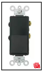 15 Amp Decora Residential Grade 4-way Rocker Switch, Black |