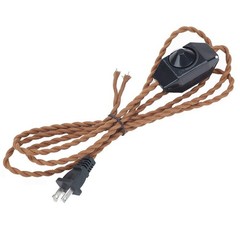 5.9′ Braided Wire with Dimmer Weave Rope for DIY Style Open Wires Dimmable Sw…
