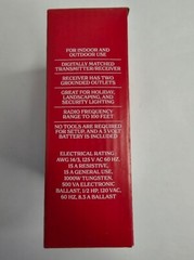 Holiday Time 2 Outlet Wireless Remote Control 100 Ft Range Christmas or Security