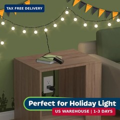 TOPGREENER Table-Top Plug in Dimmer for Table or Floor Lamps, Slide Control, Wor