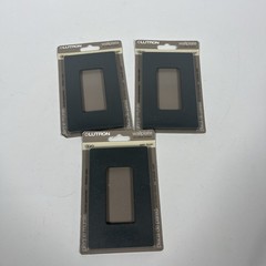Lot of 3 – Lutron SC-1-SL Screwless Wall Plate 1-Gang Slate NOS