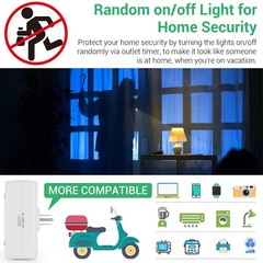 Digital Timer Switch – 2 Pack, 7 Day Programmable, 10 On/Off Settings, 24-Hou…