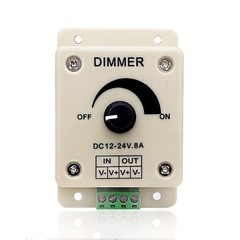 LED Dimmer Knob Controller for DC 12-24V 8A Mini Rotary Switch Easy to Install