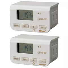 10 Amp Indoor Plug-In Daily Lamp Slim Fit Simple Set Single-Outlet Digital Timer