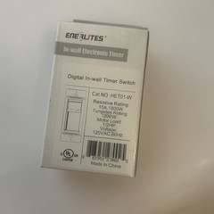 ENERLITES 7-Day Digital Programmable In Wall Timer Switch Back light LCD HET01