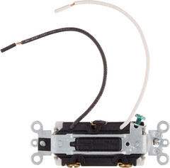 20-Amp 120-Volt Decora plus Rocker Pilot Light Illuminated ON, 3-Way AC