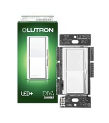 Lutron Diva DVCL-153PR-WH Dimmer Led+ White LED /Incandescent