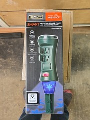 Defiant LH-7-6-4FT Smart Outdoor Power Stake Timer w/ Lights Projector Powered