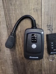 Dewenwils Outdoor Remote Control Countdown Timer Dusk to Dawn Lights 2 Outlets