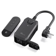 Dimmer Plug with 100FT Wireless Remote Control, IP44 Weather Resistance, Outd…
