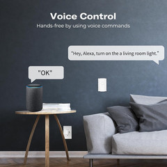 Zigbee Smart Switch,Toggle/Rocker,No Wiring Needed.Hub Required