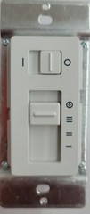 Biltmore Lighting UC9020B 4 Speed Fan Control Slide White Wall Cover Capacitive