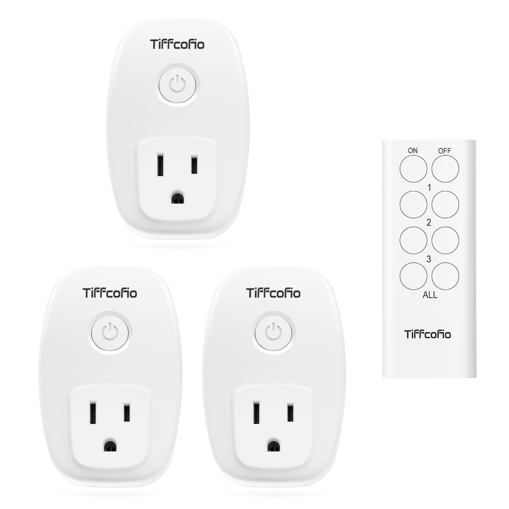 1-Outlet Indoor Remote Control Plug, 100ft Range, 15A 1875W, Wireless, ETL
