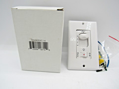 Rhine Electric UC9032, 3-Speed Slide Ceiling Fan Wall Switch, Light