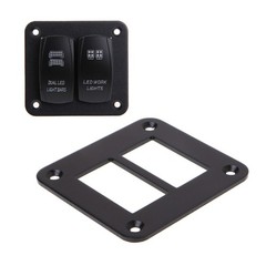 Car Motorcycle Marine Rocker Switch Panel 2/3/4/6 Way Housing Holder 2 Hole