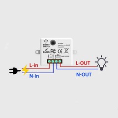 433MHz Wireless Remote Control Switch Lamps Controller Electrical Appliances New