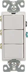 7729W-SP 15-Amp 120-Volt Decorator Heavy Duty Grade Three Single-Pole