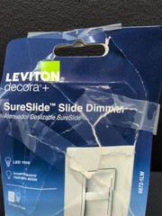 Leviton 6672-1LW SureSlide Dimmer Single Pole LED 150W Halogen/Incandescent 600W