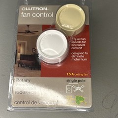 Lutron FSQ-2FH-DK Electronics Rotary On/Off Fan-Speed Control White NEW