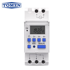 1NO 1NC Din Rail single phase Weekly 7 Days Programmable Digital TIME SWITCH Rel
