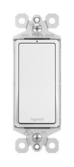 15 Amp Rocker Wall Switch with Locator Light, 3Way Decorator Switch, White