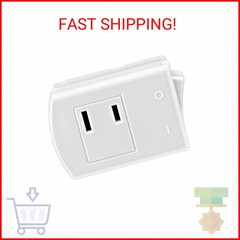 Leviton Grounding Polarized Switch Tap, 125 V, 13 A, 1 Count (Pack of 1), 1469-W