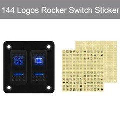 Rocker Switch Sticker for Circuit Panel Car Boat Dashboard Switch Control Decal