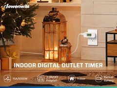 DEWENWILS 24 Hour Programmable Digital Timer Outlet, 2 Pack 3 Prong, 1/2 HP