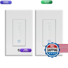 Shelly Plus Wall Dimmer Ul Smart Wall Dimmer Alexa No Hub Lights 2 Pack