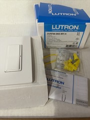Lutron Claro Smart Switch With Wallplate Caséta Smart Lighting DVRFW-5NS-WH-A