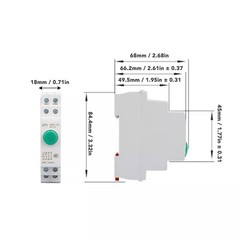 Wire Control Button Red Green Color for din Rail Mount 24V for acdc Space Saving