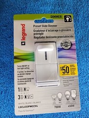 NEW 2 pack Of Legrand LSCL453PWCCV4 Single-Pole/3-Way Preset Slide Dimmers