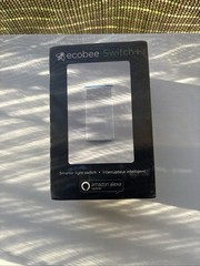 Ecobee Smart Light SWITCH+ EB-SMSWV-01 WHITE Built-In Alexa – OPEN BOX/UNUSED